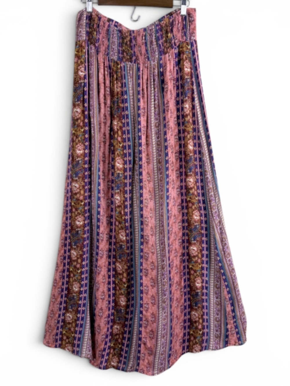 earthbound trading co maxi boho hippie countryside multicolor women's skirt XL - Picture 5 of 9